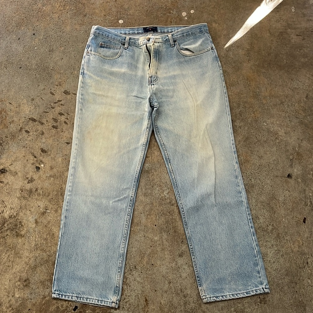 Saddlebred light blue acid wash jeanssize 38x30